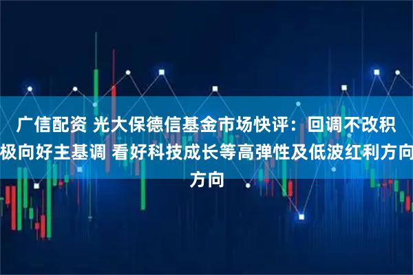 广信配资 光大保德信基金市场快评：回调不改积极向好主基调 看好科技成长等高弹性及低波红利方向