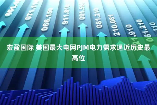 宏盈国际 美国最大电网PJM电力需求逼近历史最高位